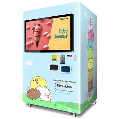 Otomatik Dondurma Otomatları Dış Mekan 0.85KW 4G Bağlantılı